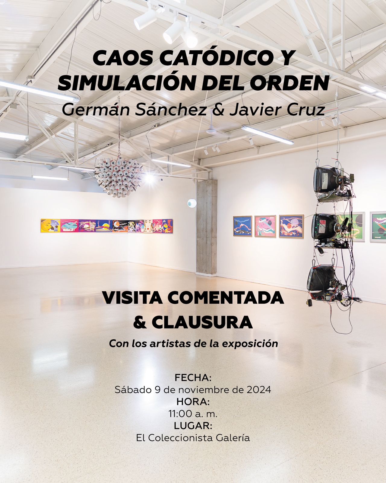 Los invitamos a participar de la visita comentada y clausura de la exposición con los artistas de la exposición 🎟️ ENTRADA GRATUITA (Sin previa inscripción) 🗓️ Sábado 09 de noviembre, 2024 🕔 11:00 am. 📍Carrera 45 # 25 - 15 Nivel 2 Barrio Colombia, Medellín ¡Los esperamos!