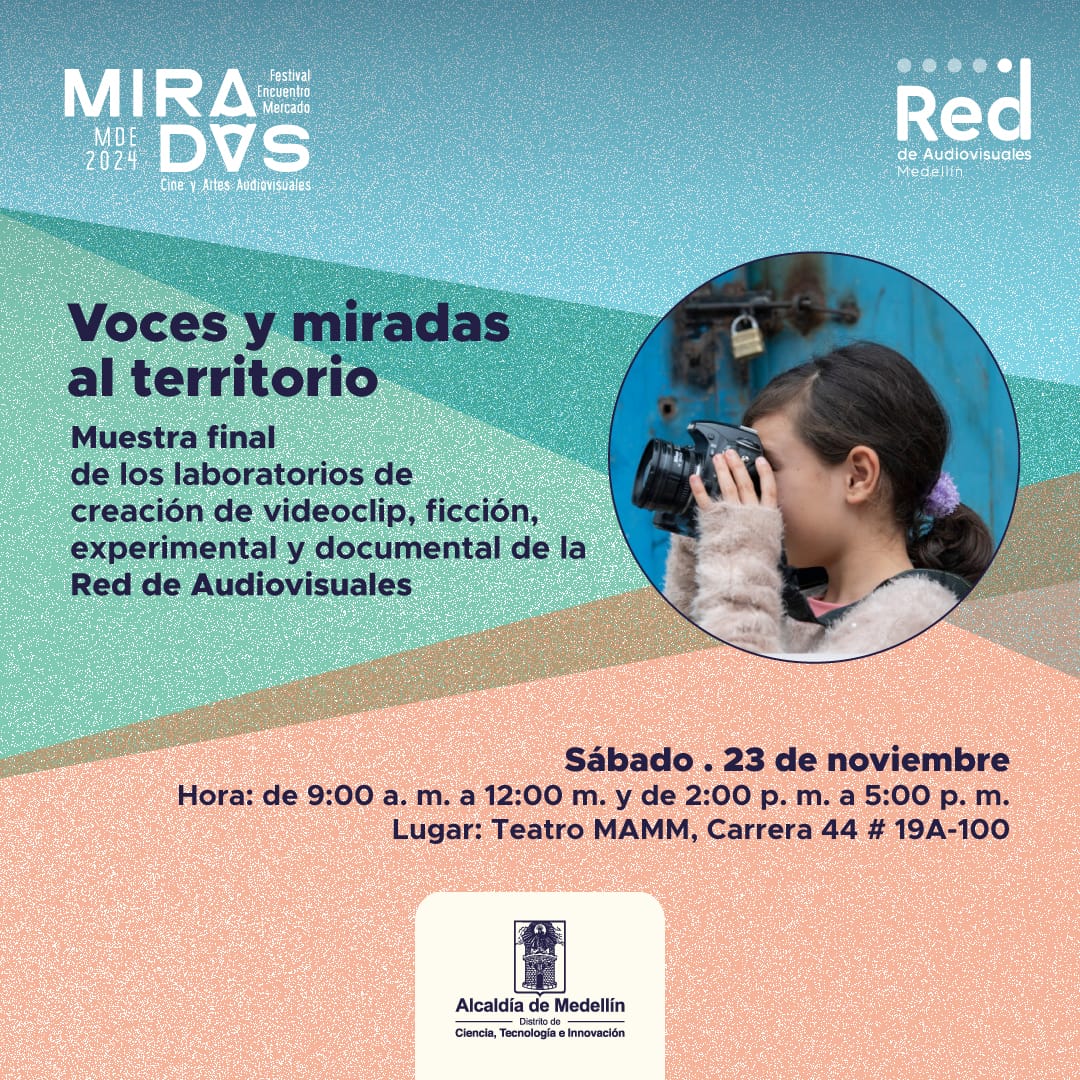 Esta muestra final reúne las miradas de los niñas, niños y jóvenes, que, a través de los laboratorios de ficción, videoclip, documental y experimental, han plasmado su visión del mundo, su territorio y sus sueños en imágenes.