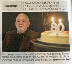 El maestro Hugo Zapata, nacido el 11 de septiembre de 1945 en La Tebaida, Quindío, es un arquitecto, escultor y artista plástico colombiano cuyo legado ha dejado una huella imborrable en el arte contemporáneo. Su obra, caracterizada por el uso de piedra, hierro y elementos naturales, ha sido reconocida tanto a nivel nacional como internacional, consolidándolo como una de las figuras más influyentes en la escultura colombiana.