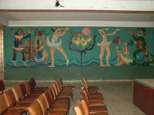 Traslado y restauración de una pintura mural de Parraga Más Arte Más Ciudad