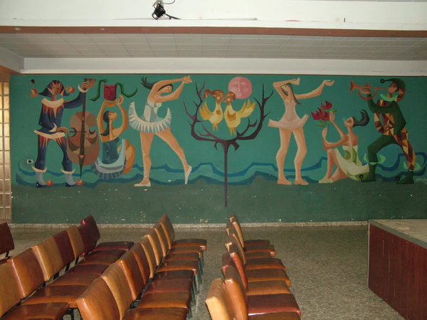 Traslado y restauración de una pintura mural de Parraga