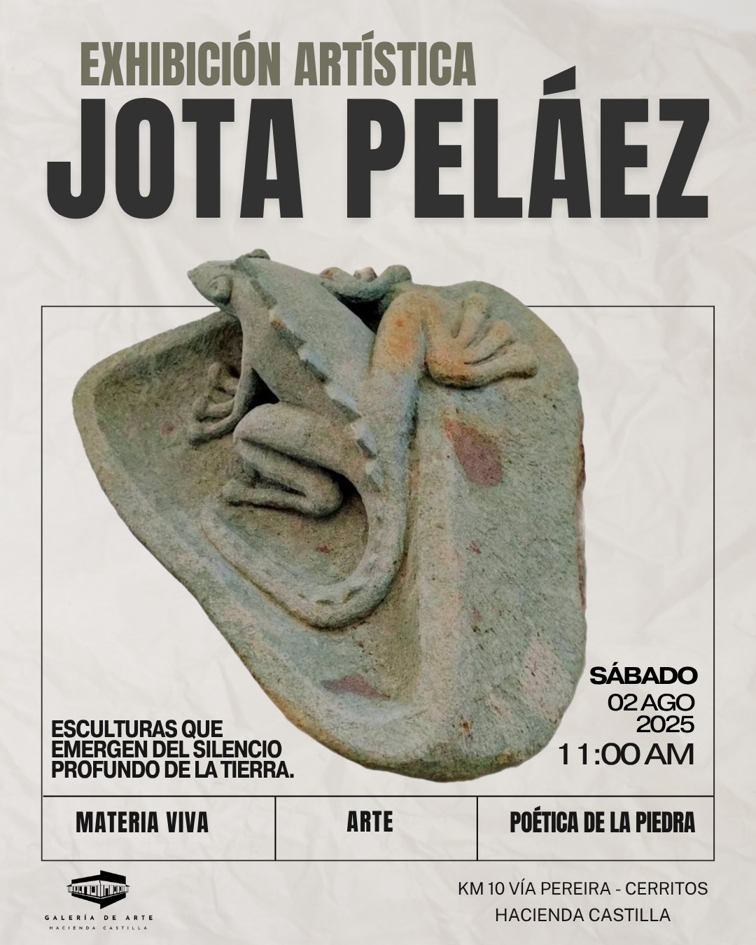 ESCULTURAS QUE EMERGEN DEL SILENCIO PROFUNDO DE LA TIERRA.