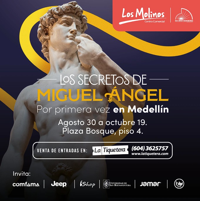 Centro Comercial Los Molinos Del 30 de agosto al 19 de octubre de 2025 Desde las 11:00 am hasta las 7:30 pm