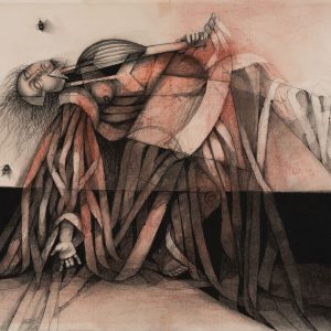 Artista: David Manzur Título: Santa Teresa posando para Bernini técnica: pastel y carboncillo sobre papel Medidas: 50 x 65 cm Año: 1978 Precio: $ 25.000 usd