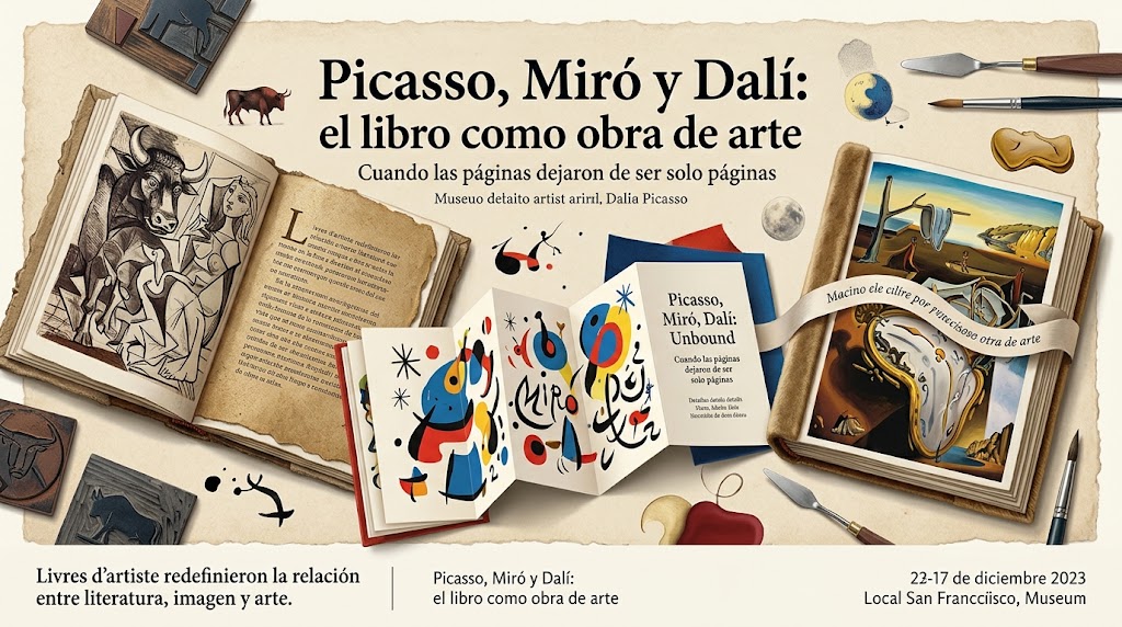 Picasso, Miró y Dalí: el libro como obra de arte