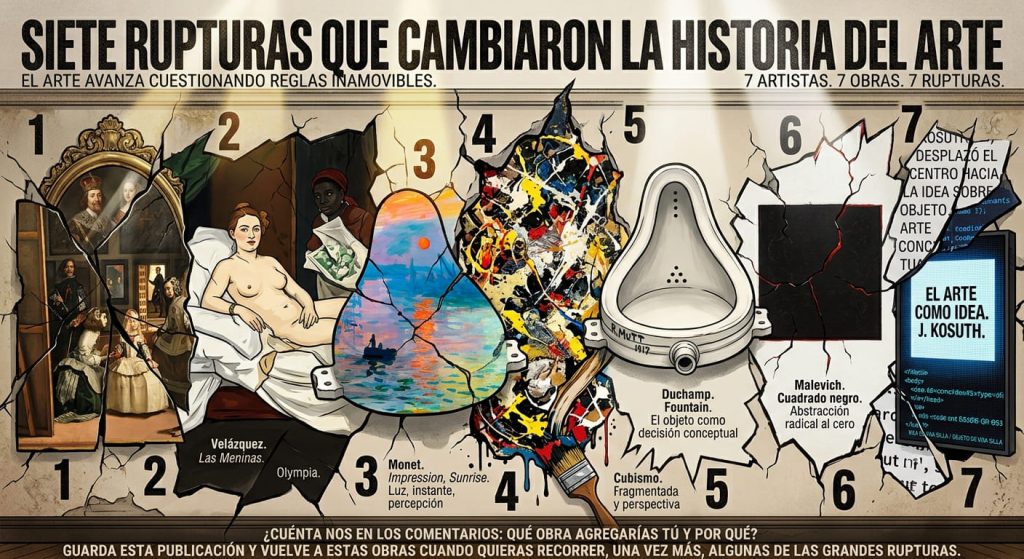 Siete rupturas que cambiaron la historia del arte